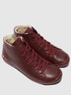 Lace-up Ankle Boots IBBI653SOF DK. RED W/Wool